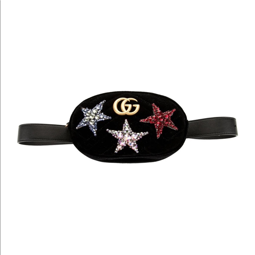 Gucci Marmont GG Stars Velvet bumbag - size 85 - Picture 3 of 15